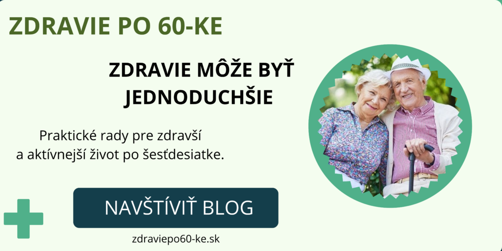 Banner blogu Zdravie po 60-ke – praktické rady pre zdravší a aktívnejší život